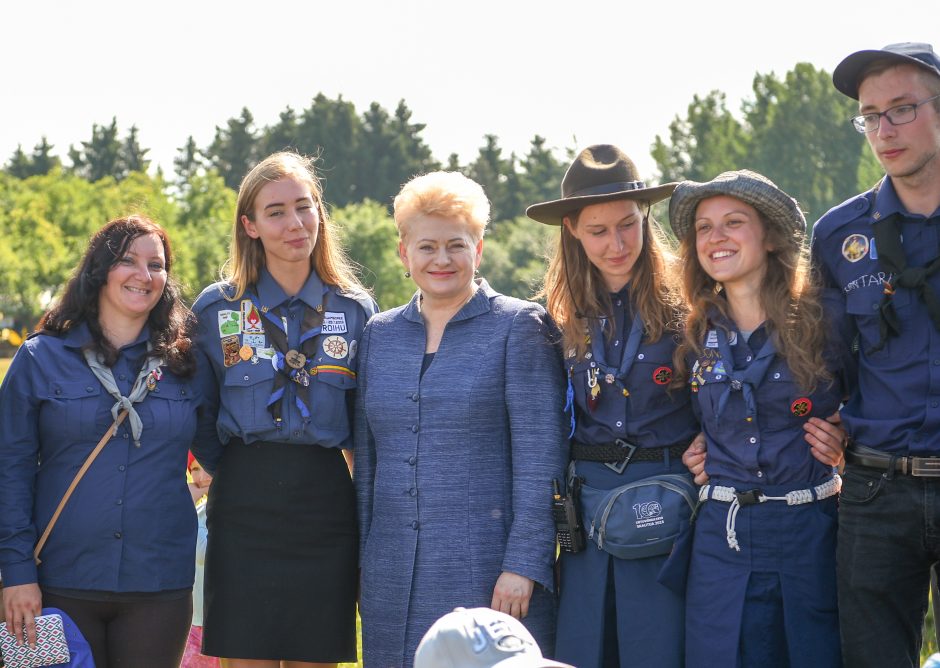 D. Grybauskaitė linki skautams pritraukti dar daugiau jaunimo