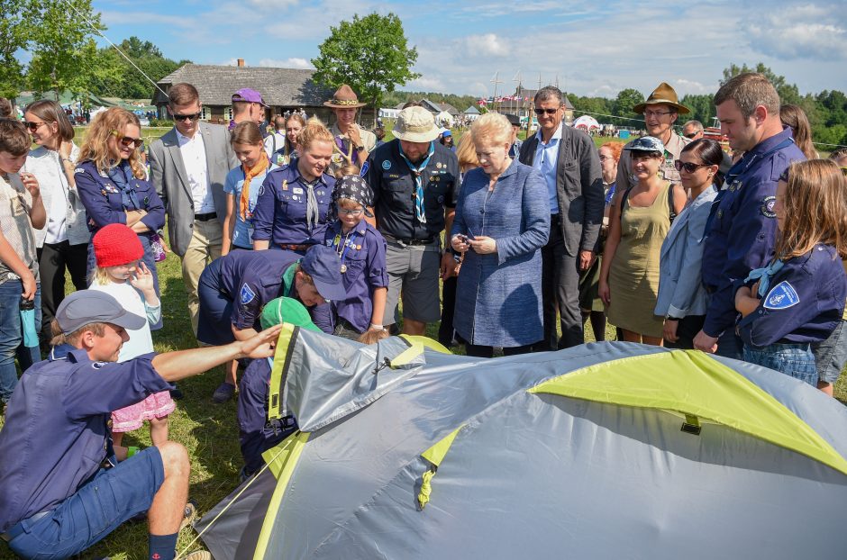 D. Grybauskaitė linki skautams pritraukti dar daugiau jaunimo