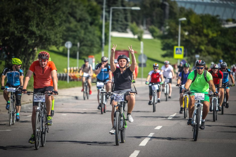 Sekmadienį Vilnius priklausė dviratininkams