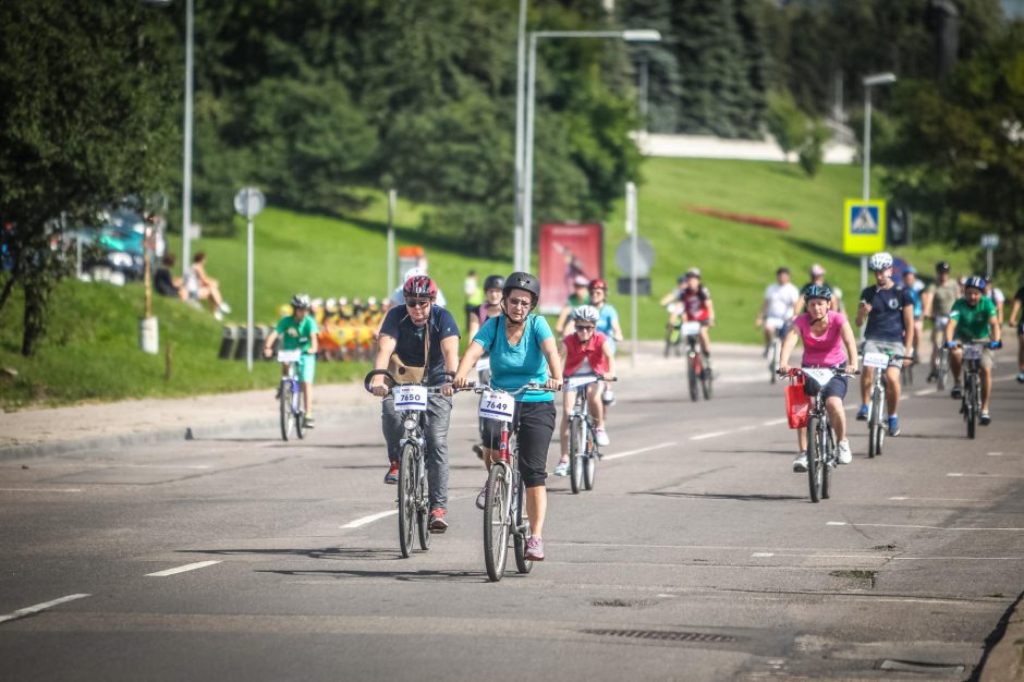 Sekmadienį Vilnius priklausė dviratininkams