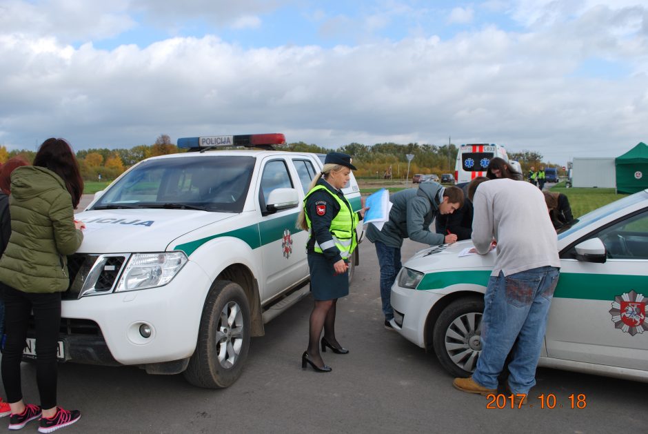 Viktorinoje apie saugų eismą – dešimtys dalyvių