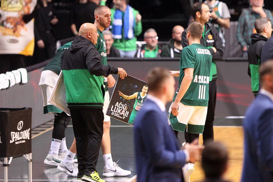 Eurolyga: „Žalgiris“ – „Panathinaikos“ 80:74