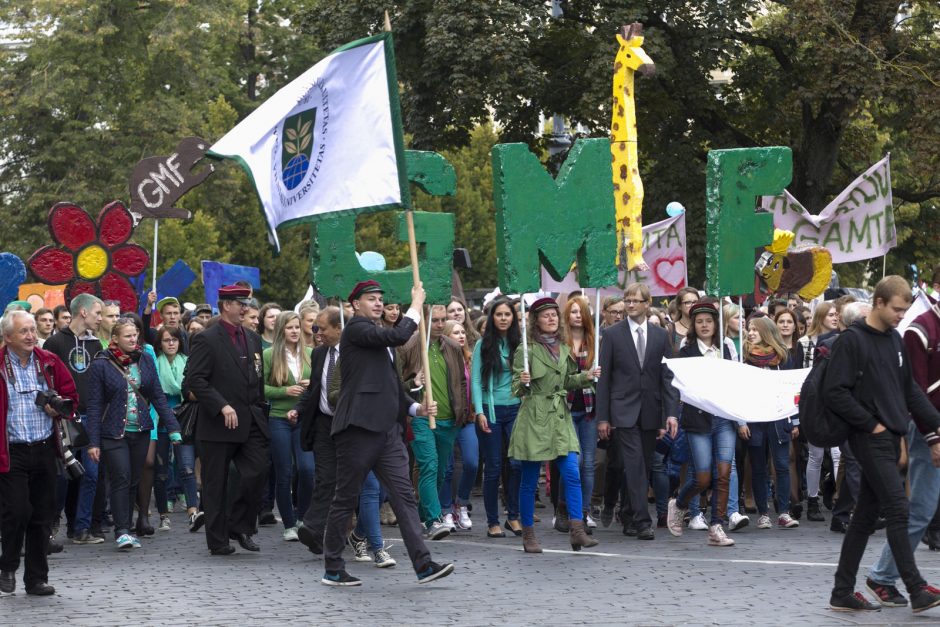 VU studentų eisena