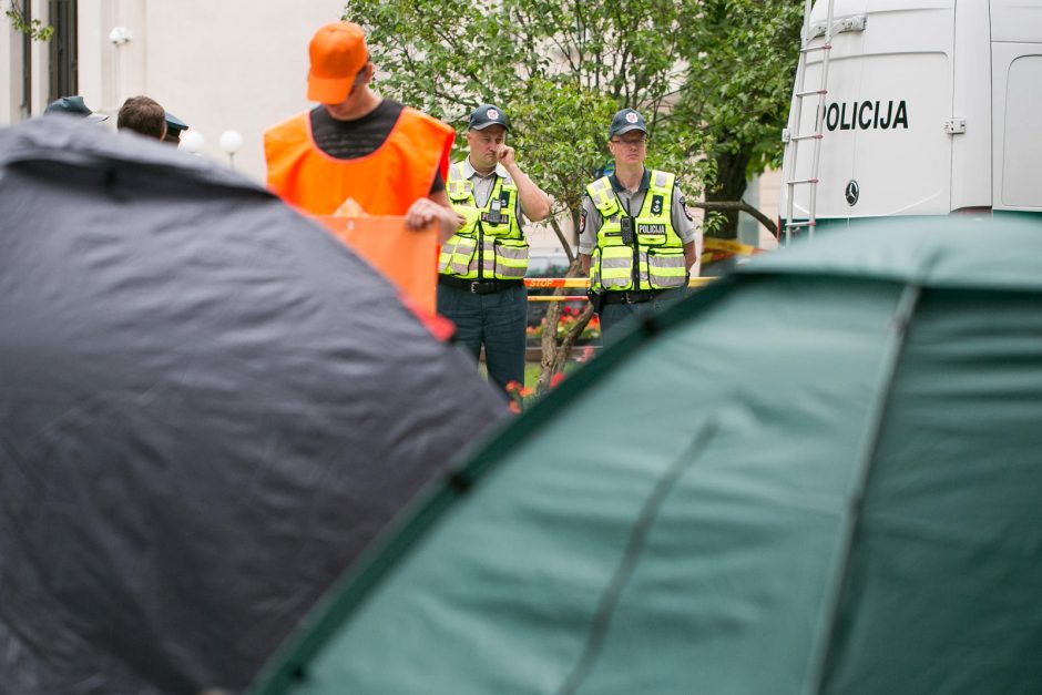 Tęsiasi protestas prieš naująjį Darbo kodeksą