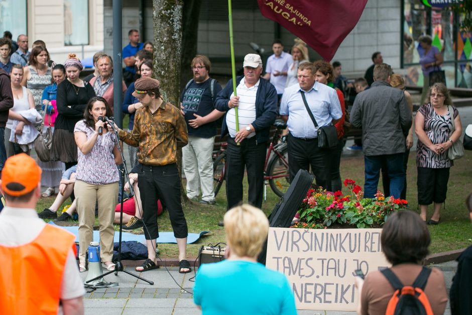 Tęsiasi protestas prieš naująjį Darbo kodeksą