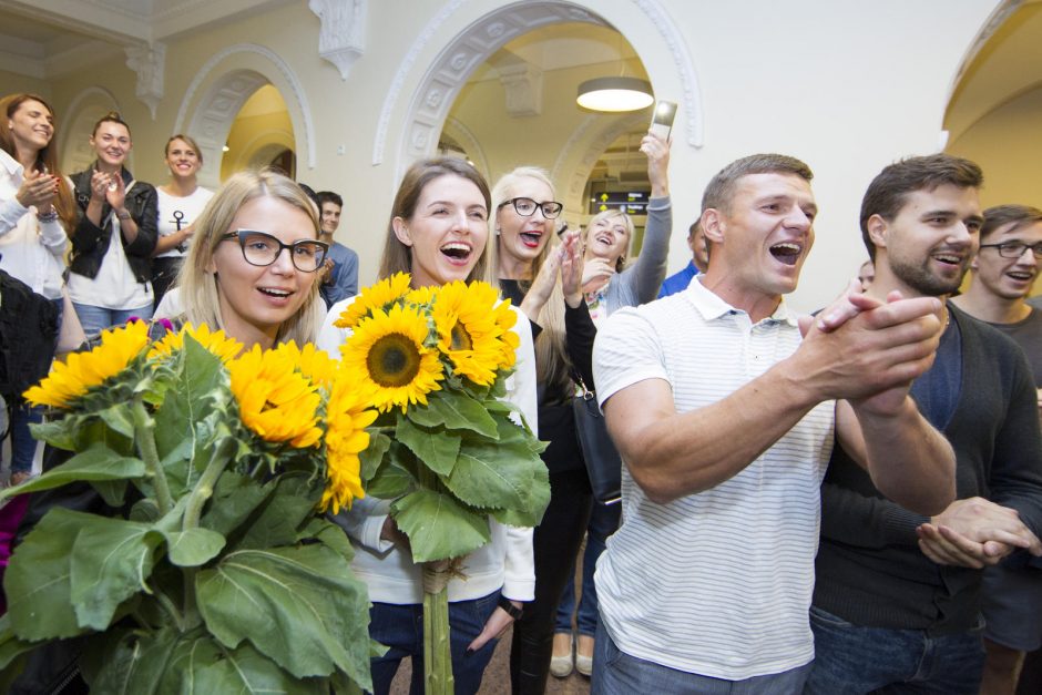 Į Lietuvą sugrįžo olimpiečiai