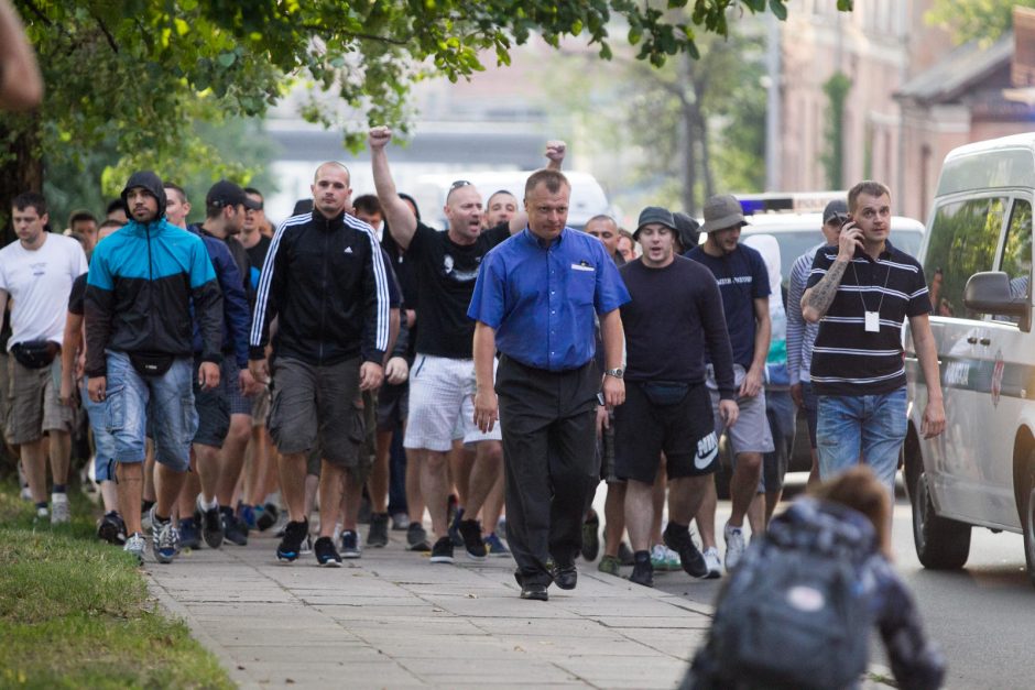 Kroatų ir lietuvių sirgaliais rūpinosi sostinės policija