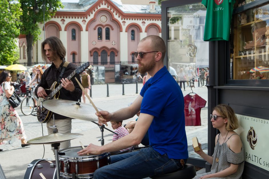 Nuo liaudies muzikos iki robotų: taip Vilnius šventė Gatvės muzikos dieną