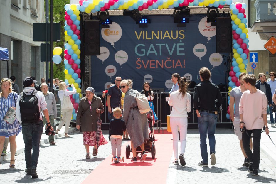 Rekonstruotos Vilniaus gatvės šventėje pasiektas rekordas!