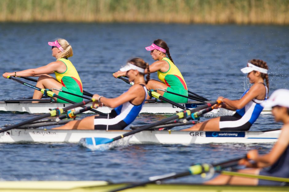 Pasaulio jaunių irklavimo čempionate – trys lietuvių šuoliai į ketvirtfinalį