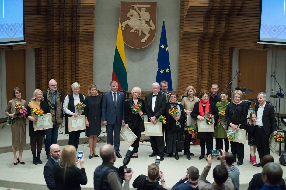 Vyriausybėje įteiktos kultūros ir meno premijos