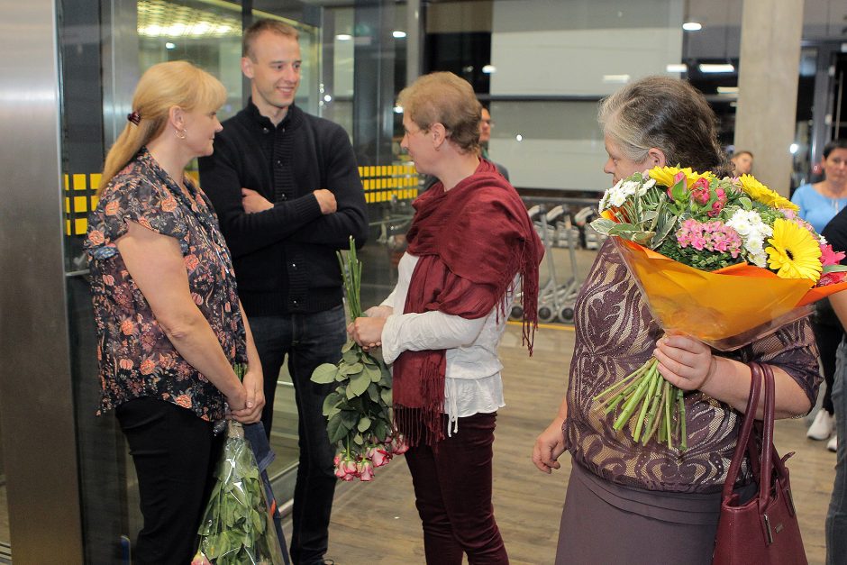 Kauno oro uoste – pasaulio čempiono A. Gudžiaus sutiktuvės