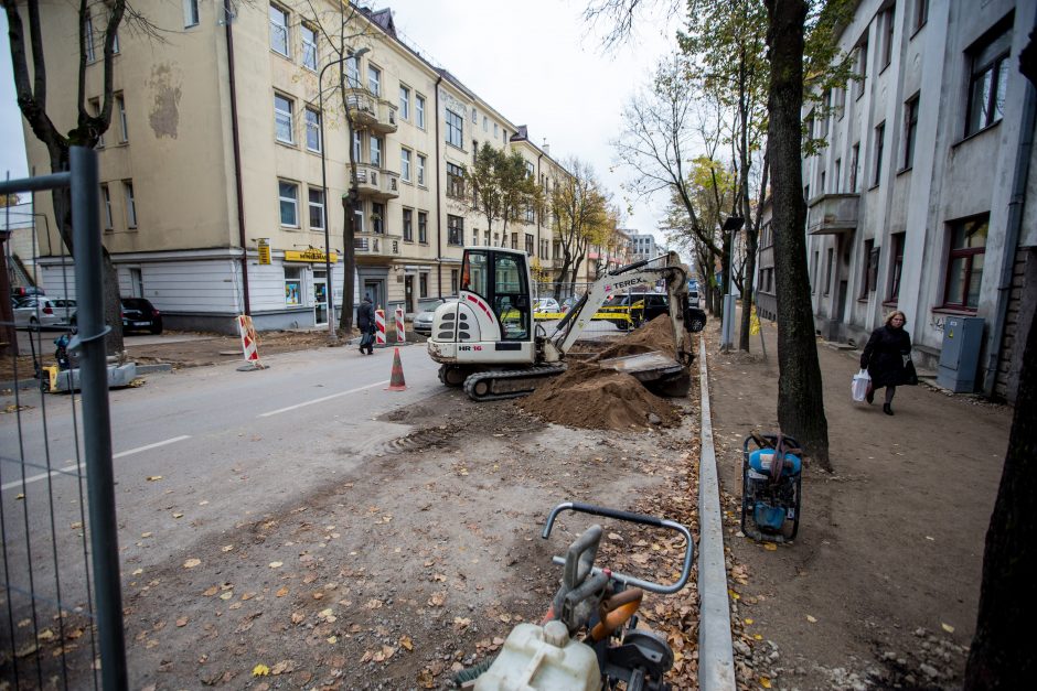 Centrinės gatvės išraustos: kada baigsis remontas?