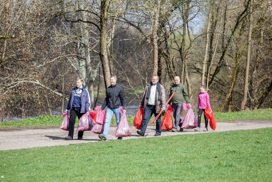„Darom“ Vilniuje: išvalytos Neries pakrantės, parkai ir pasodintas ąžuolas