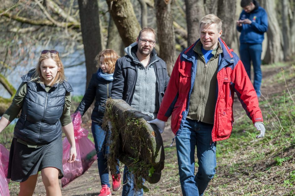 „Darom“ Vilniuje: išvalytos Neries pakrantės, parkai ir pasodintas ąžuolas