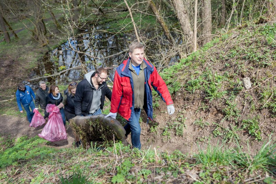 „Darom“ Vilniuje: išvalytos Neries pakrantės, parkai ir pasodintas ąžuolas