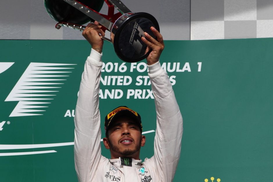 „Formulės-1“ lenktynėse JAV triumfavo britas L. Hamiltonas