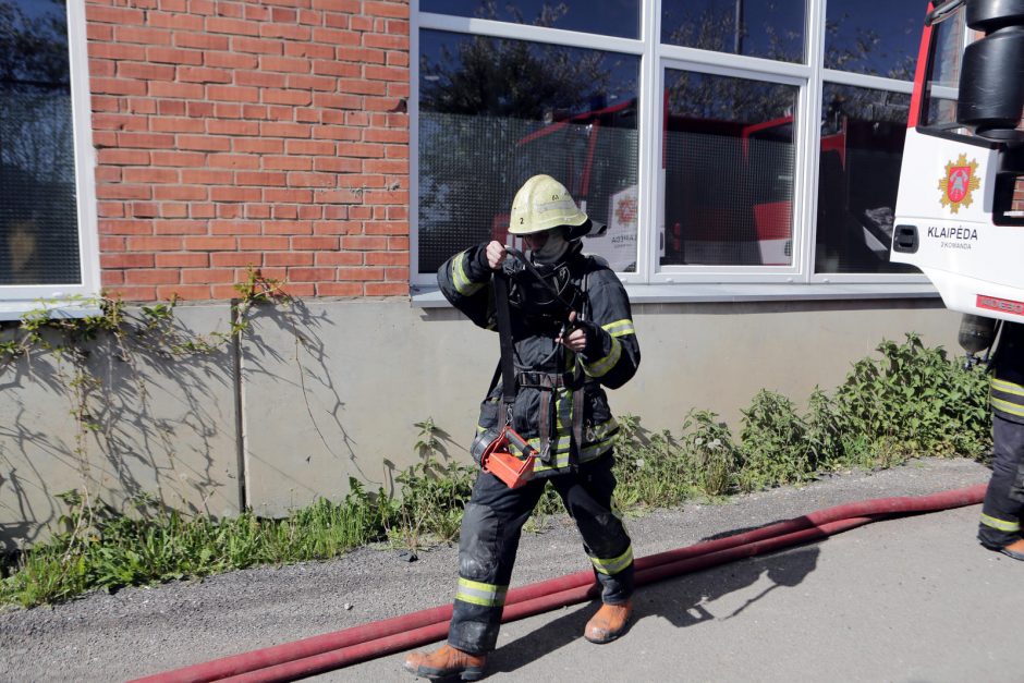 Užsidegė gamybinės patalpos Svajonių gatvėje