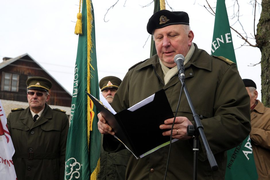 Memorialo žuvusiems karininkams atidengimas