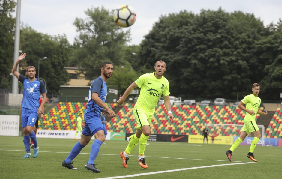 „Trakų“ futbolininkai sužaidė lygiosiomis su Kazachstano klubu