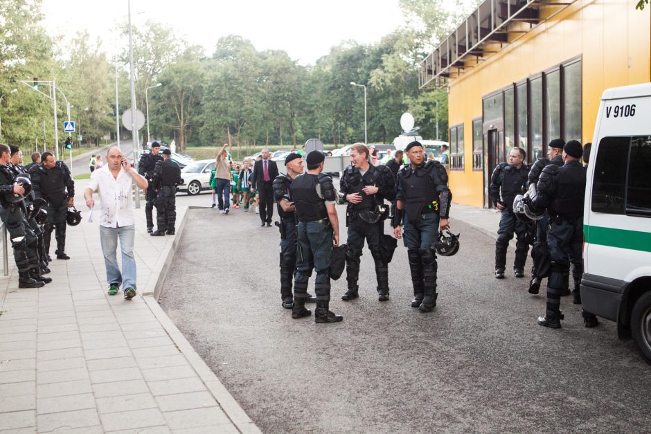 Kroatų ir lietuvių sirgaliais rūpinosi sostinės policija