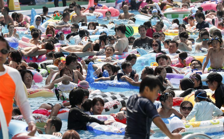 Rekordas: pirmą kartą oro temperatūra Tokijo prefektūroje viršijo 40 laipsnių