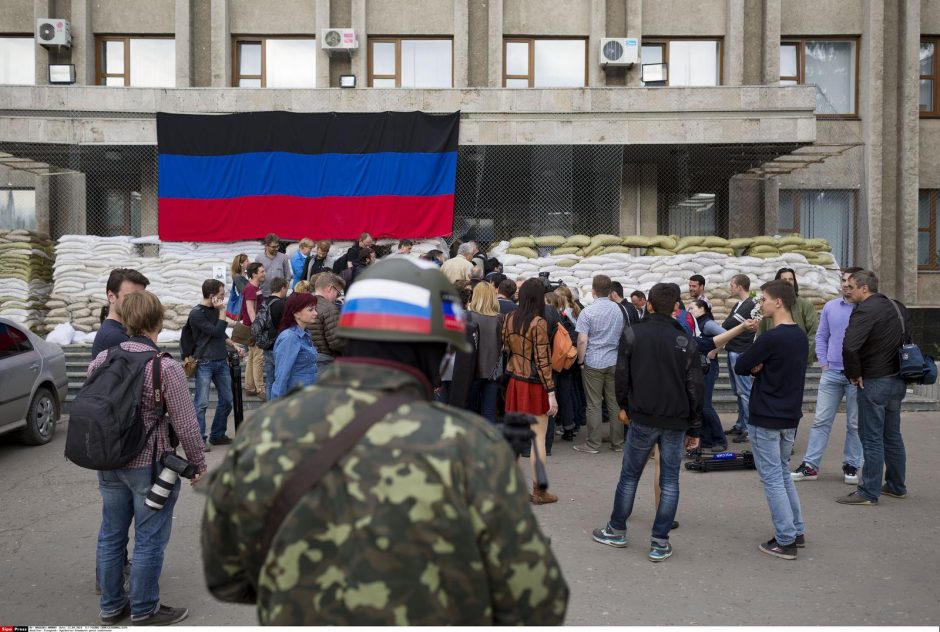 Separatistų kontroliuojamas Slovjanskas