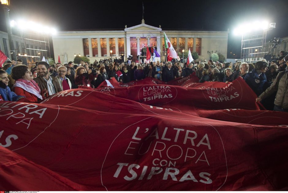 Graikijos rinkimus laimėjęs kairiųjų lyderis žada atsisakyti griežto taupymo