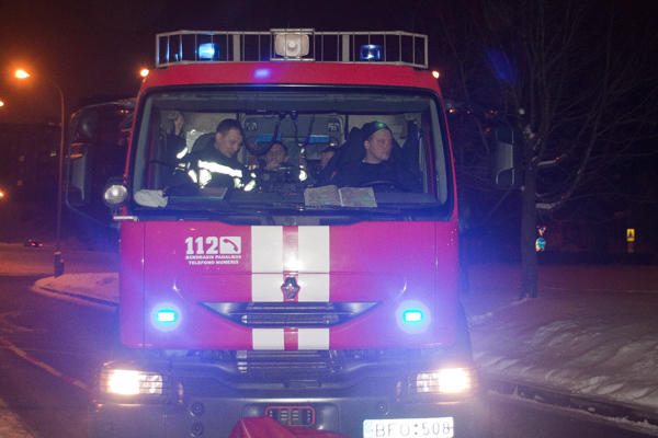 Klaipėdos daugiabutyje naktį kilo gaisras