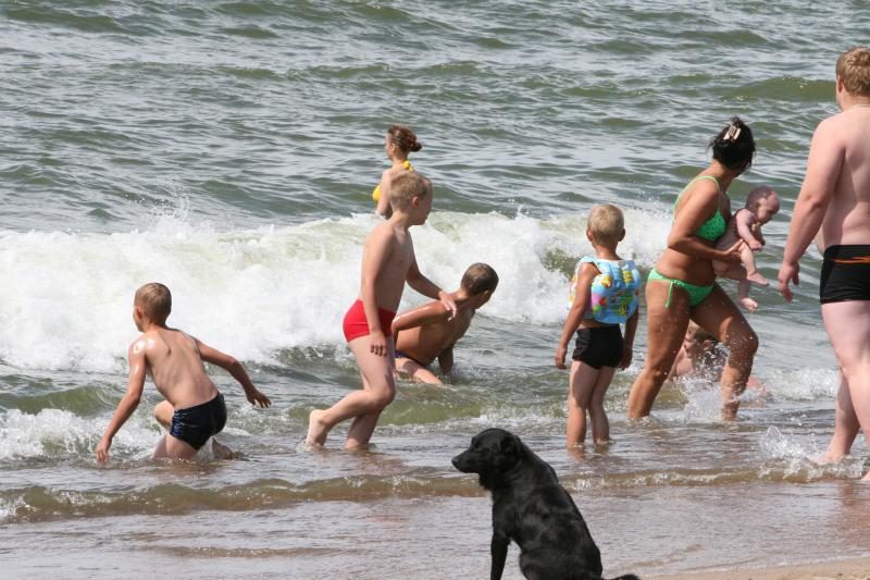 Paplūdimyje pasiklydusi penkiametė rasta už kilometro