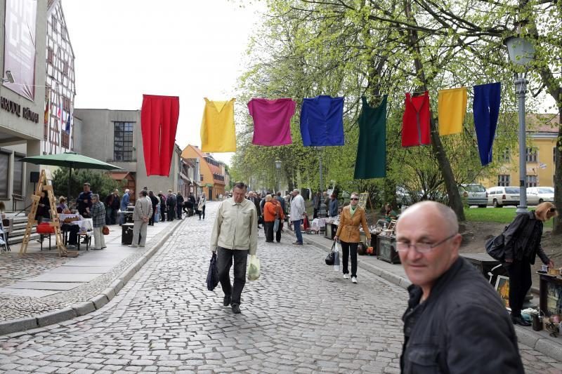 Klaipėdos senamiestyje atgimė blusų turgus