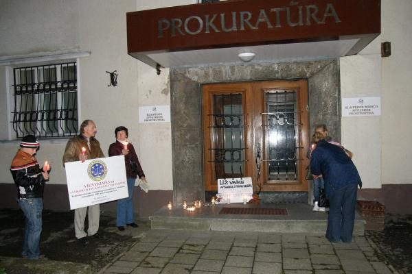 D.Kedžio palaikymo akcijoje Klaipėdoje neišvengta konfliktų