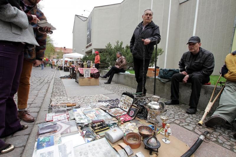 Klaipėdos senamiestyje vėl veikia blusų turgus