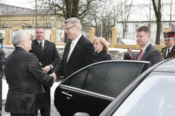 Klaipėdoje vieši Latvijos prezidentas