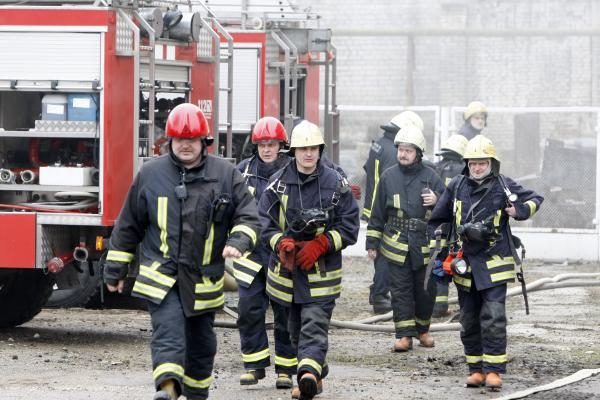 Greta Klaipėdos piliavietės - gaisras
