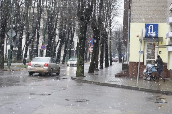 Sinoptikai: pirmasis sniegas Klaipėdoje iškart tirpsta