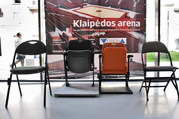 Klaipėdiečiai gali balsuoti dėl arenos kėdžių