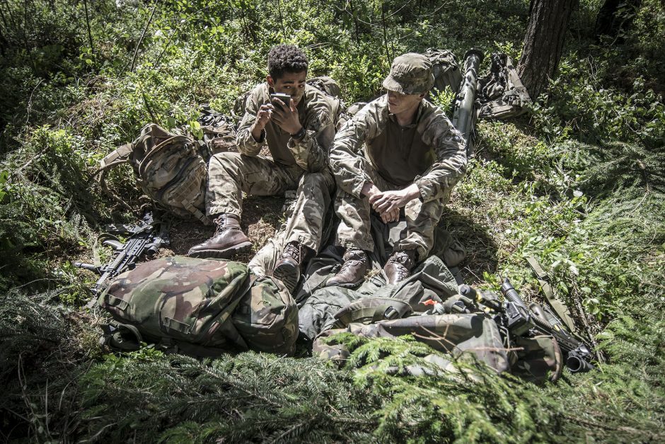 Į pratybas Lietuvoje atvyko Jungtinės Karalystės kariai