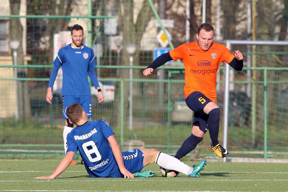 „Stumbro“ futbolininkai išsaugojo vietą A lygoje