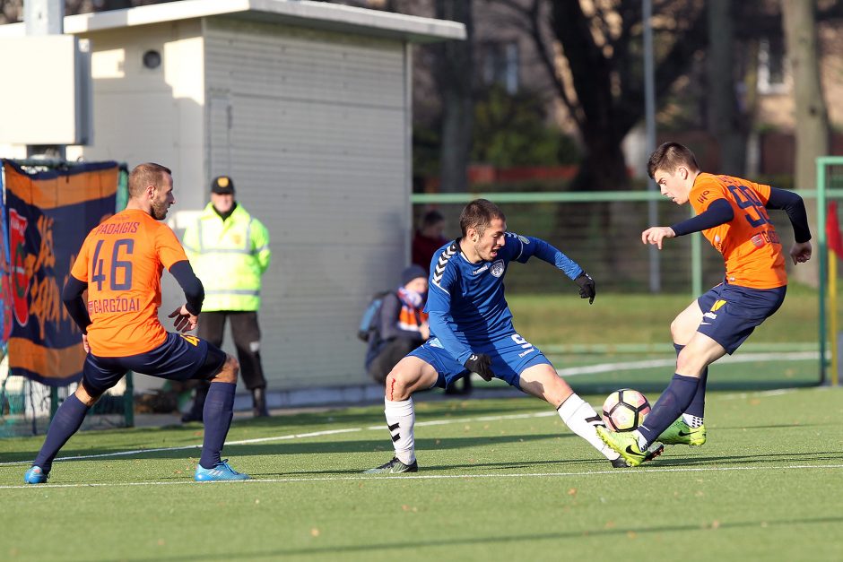 „Stumbro“ futbolininkai išsaugojo vietą A lygoje