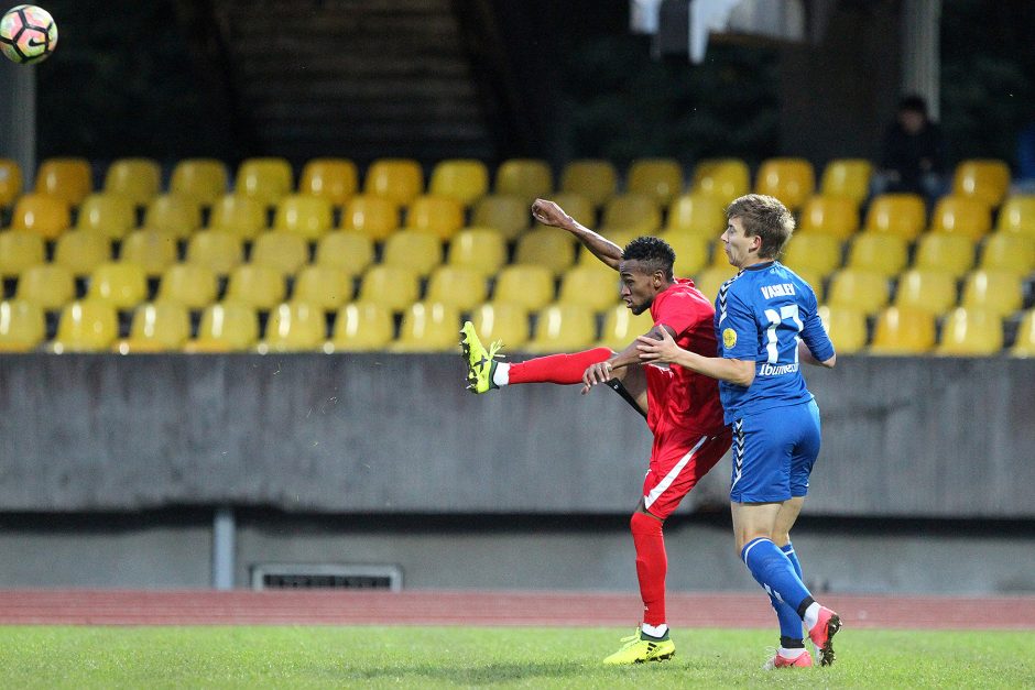  „Stumbro“ futbolininkai turėjo pripažinti „Sūduvos“ pranašumą