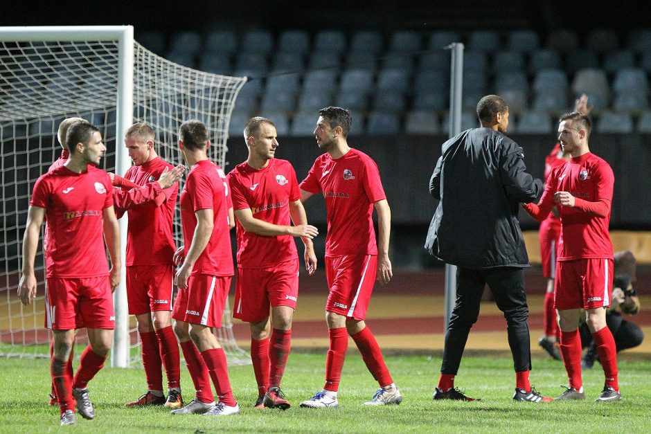  „Stumbro“ futbolininkai turėjo pripažinti „Sūduvos“ pranašumą