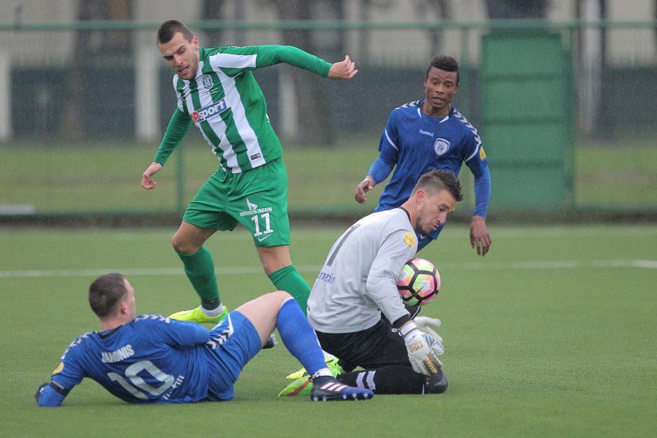 „Žalgiris“ nugalėjo „Stumbrą“, D. Šernas pajuto įvarčių skonį