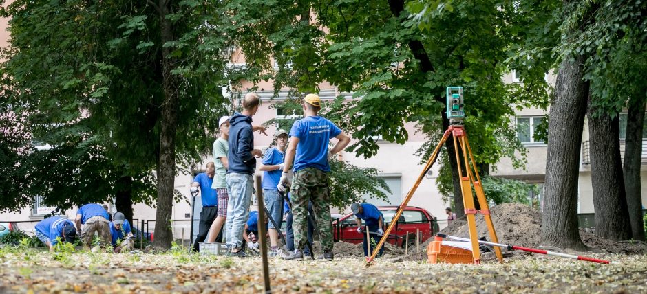 Didžiosios sinagogos komplekso teritoriją Vilniuje vėl tyrinėja archeologai