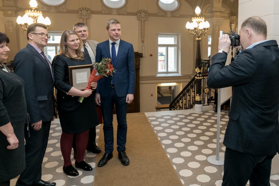 Vilniuje talentingiausiems moksleiviams išdalyti Mažieji Kristoforai