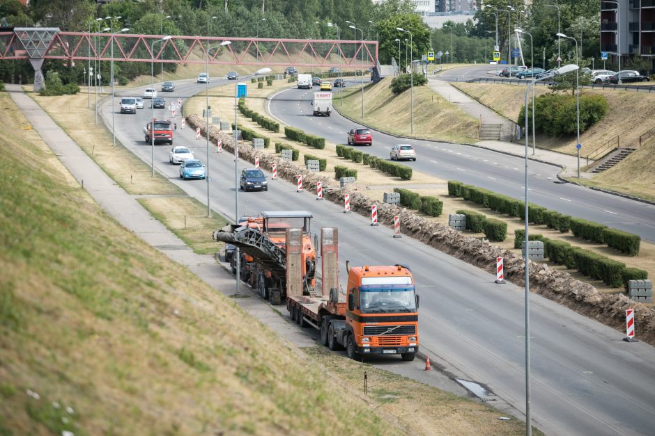 Atsinaujina viena ilgiausių ir judriausių sostinės gatvių