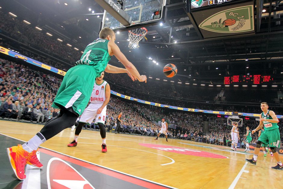 Eurolyga: „Žalgiris“ – Vitorijos „Baskonia“ 78:73