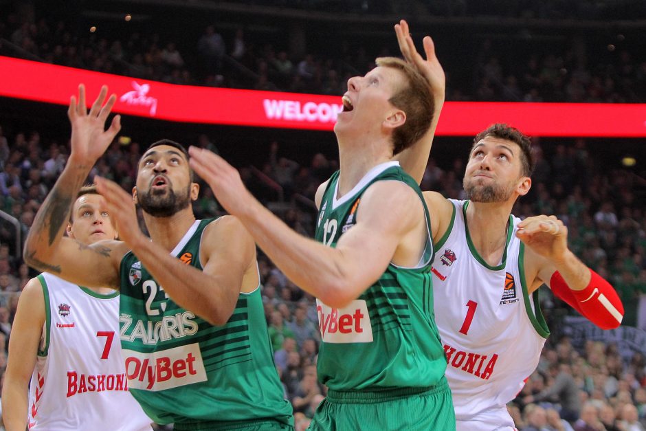 Eurolyga: „Žalgiris“ – Vitorijos „Baskonia“ 78:73