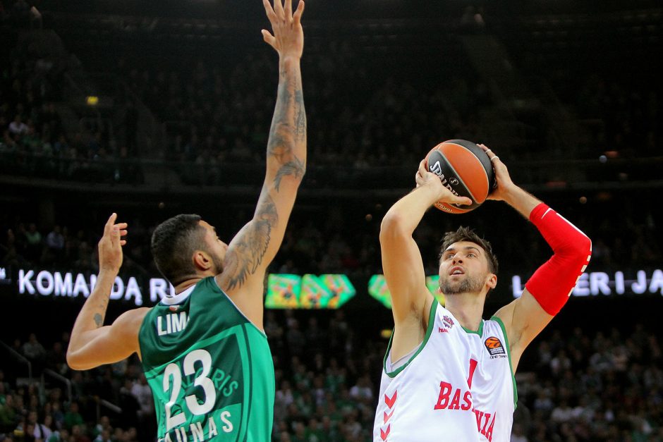 Eurolyga: „Žalgiris“ – Vitorijos „Baskonia“ 78:73