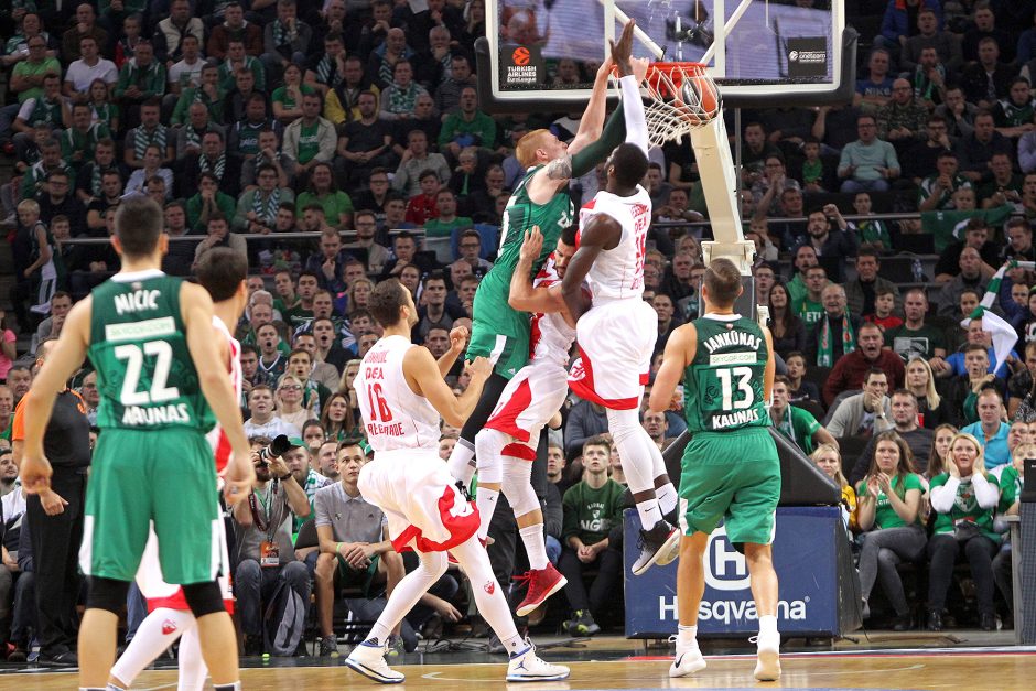 Eurolyga: „Žalgiris“ – „Crvena zvezda“ 78:76